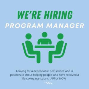 we are hiring a program manager